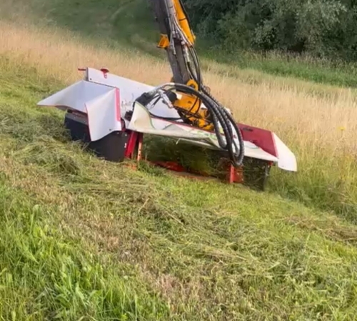 Hydraulisch aangedreven schijvenmaaier